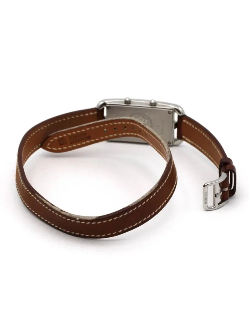 Hermes Cape Cod Deux Zone Double Tour SS Quartz Watch